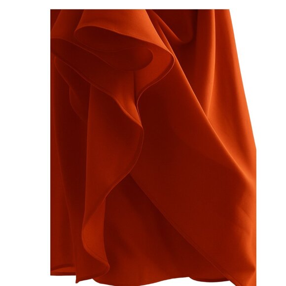 Rust Pleated Midi/Formal/Mother of the Bride Dress by STACEES – Size 12/14 - Picture 9 of 9